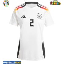 Deutschland Antonio Rudiger #2 Heimtrikot Frauen EM 2024 Kurzarm